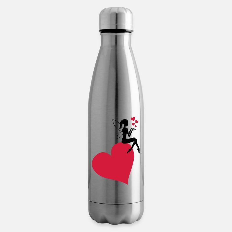 fee_herz_liebe - Isolierflasche - Lightsilver