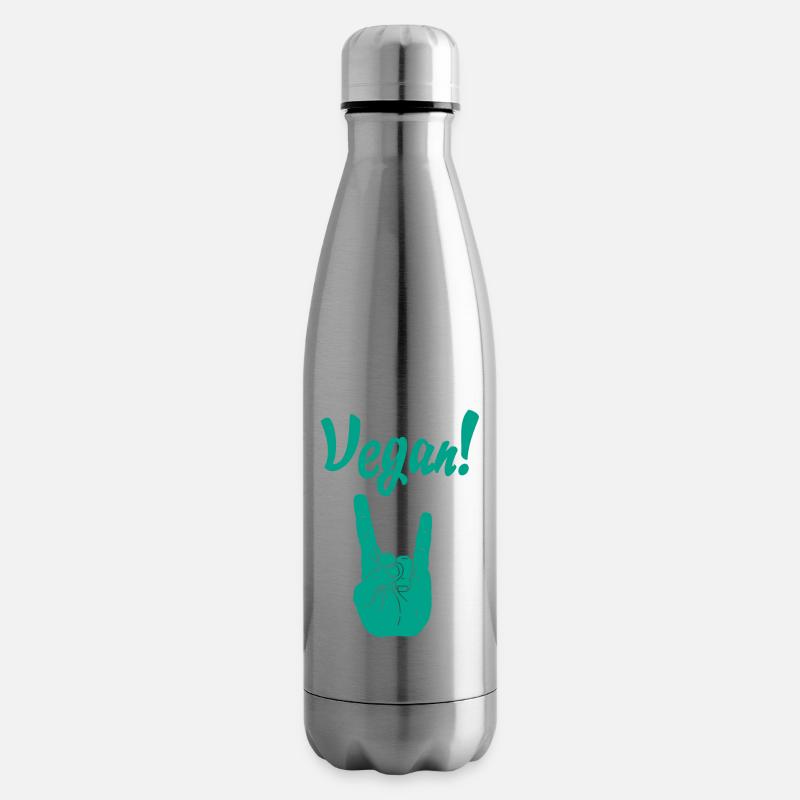 Vegan - Isolierflasche - Lightsilver