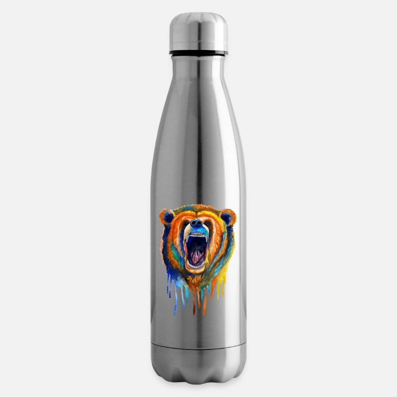 Der Bär - Isolierflasche - Lightsilver