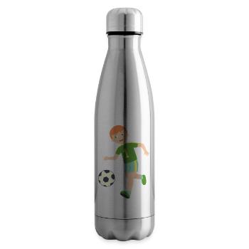 soccer player - Insulated Water Bottle - silver - Right