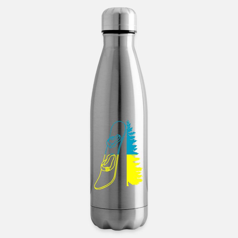 Snowboard Snowboarder - Isolierflasche - Lightsilver