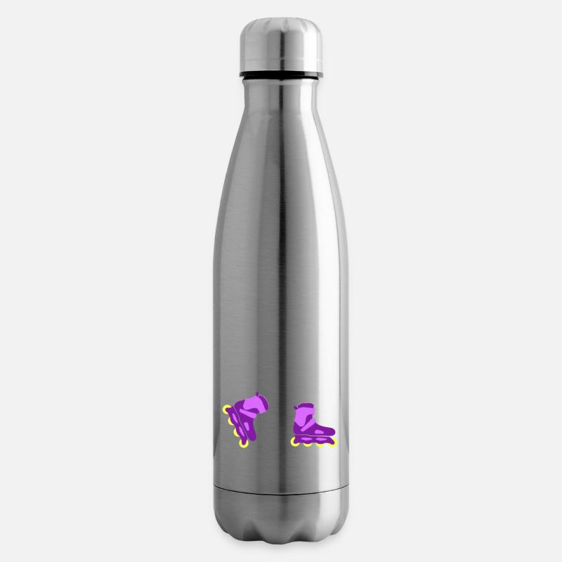 Bigfoot Roller Skating Roller Derby Gift - Insulated Water Bottle - silver