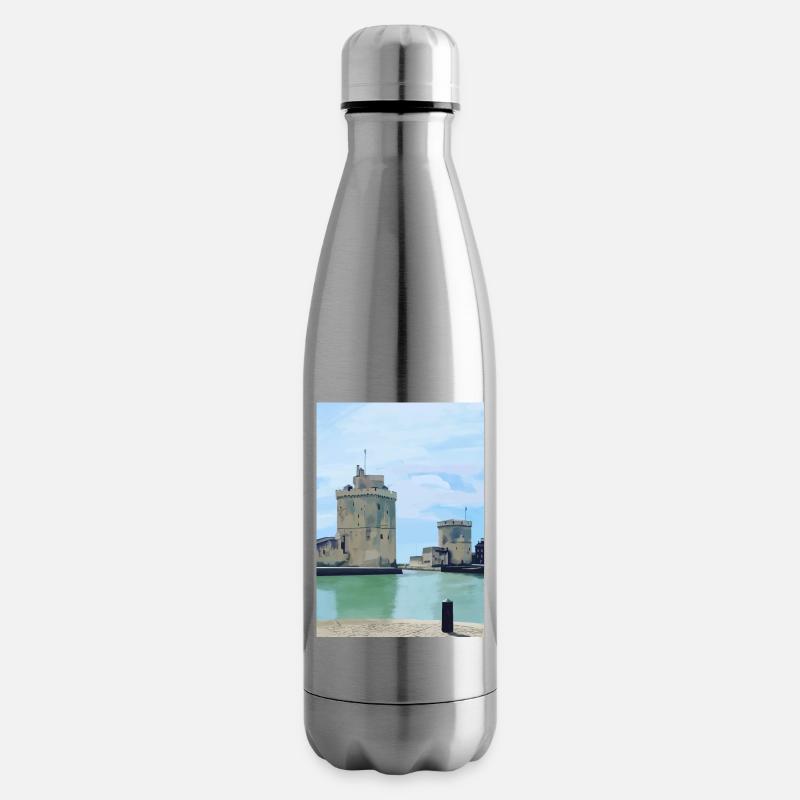 Design de la rochelle - Bouteille isotherme - argent clair