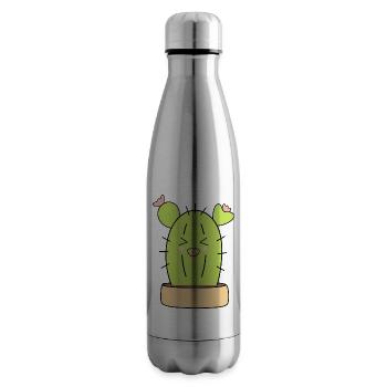 laughing cactus - Insulated Water Bottle - silver - Right
