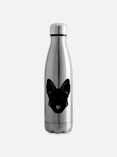 German Shepherd Design - Isolierflasche - Lightsilver