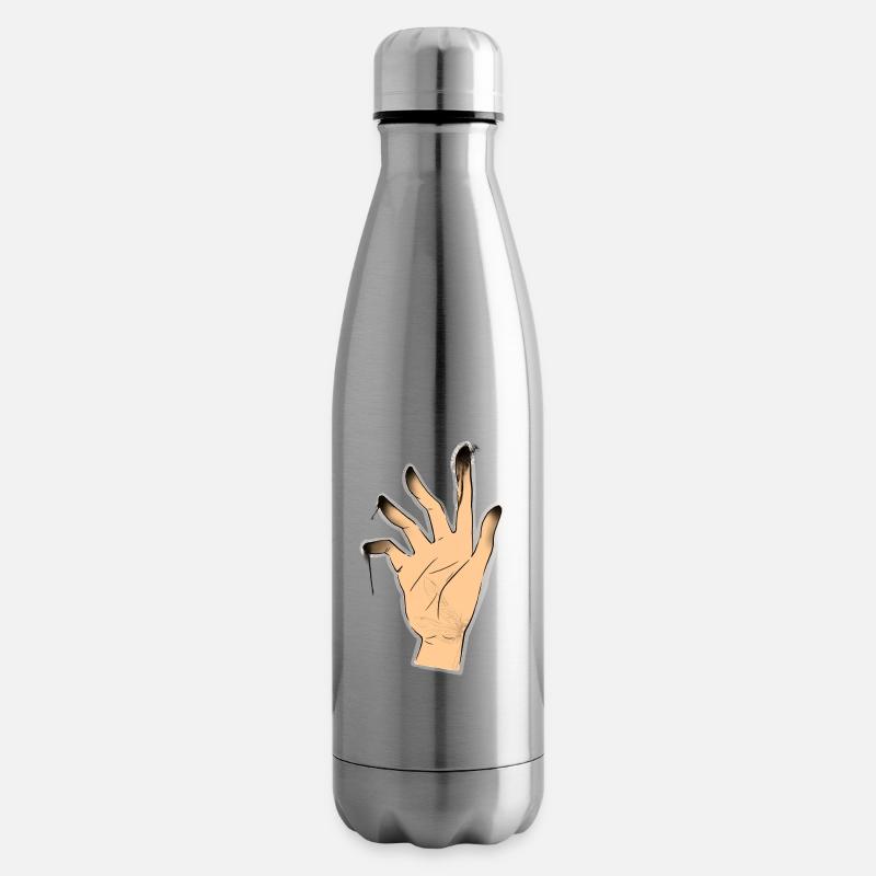 Main - Bouteille isotherme - argent clair
