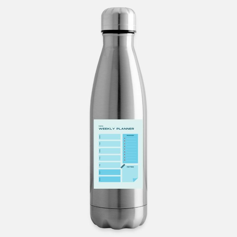 WeeklyPlanner - Isolierflasche - Lightsilver