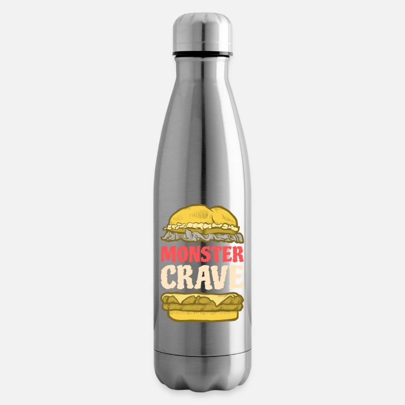 Monstre Crave - Bouteille isotherme - argent clair