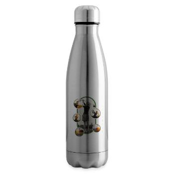 Golf Golfen Golfspielerin Sport Hobby Club Vintage - Isolierflasche - Lightsilver - Rechts