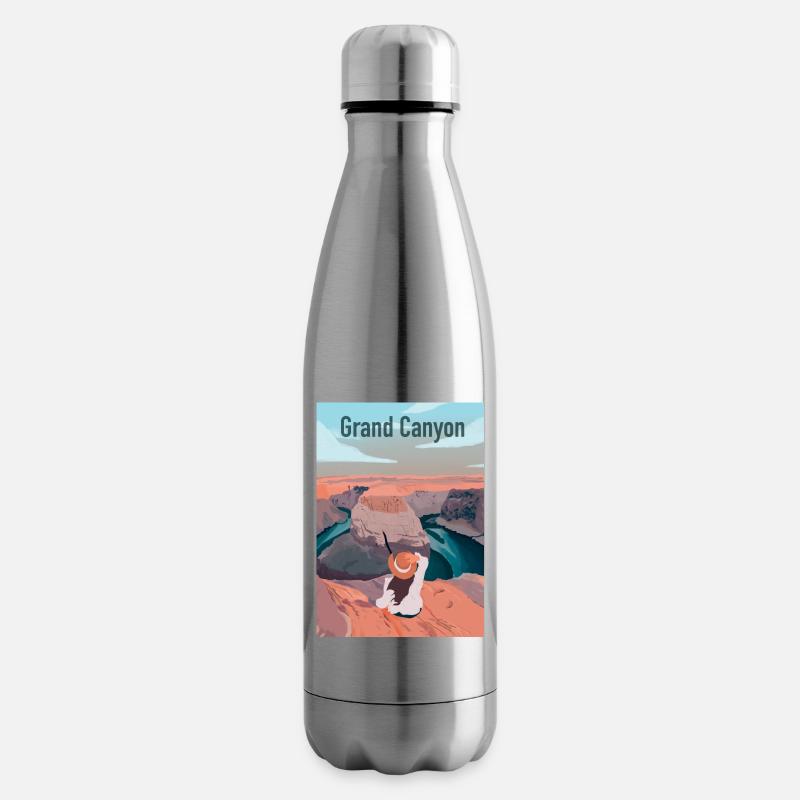 Großer Canyon - Isolierflasche - Lightsilver