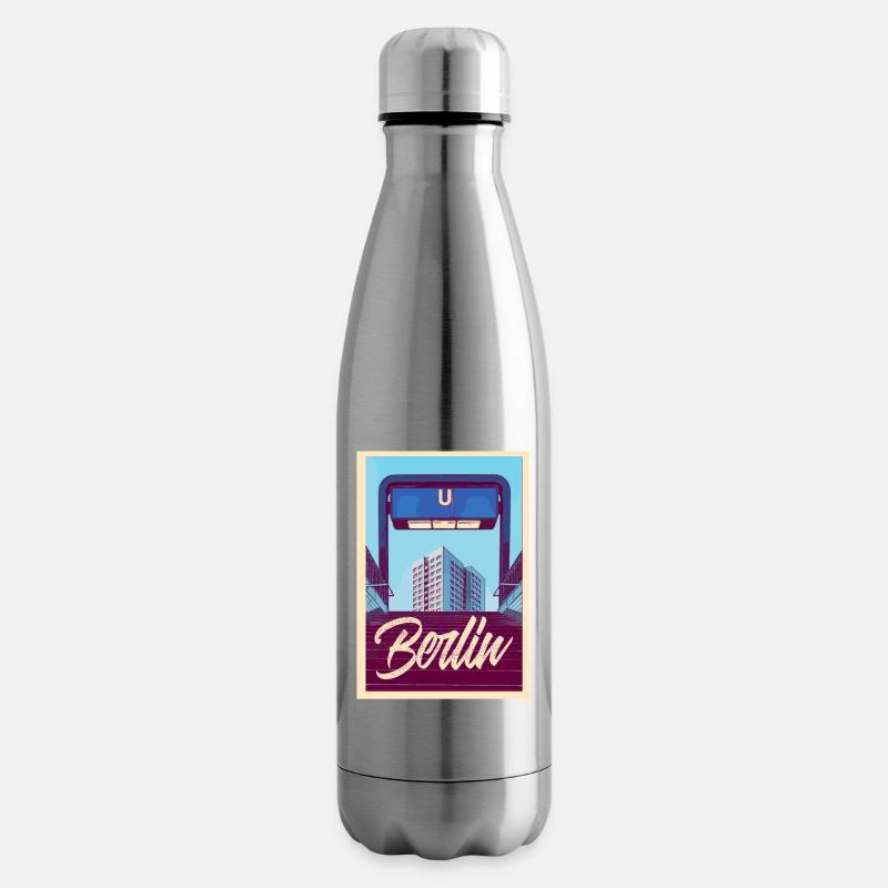 Berlin U-Bahn - Isolierflasche - Lightsilver