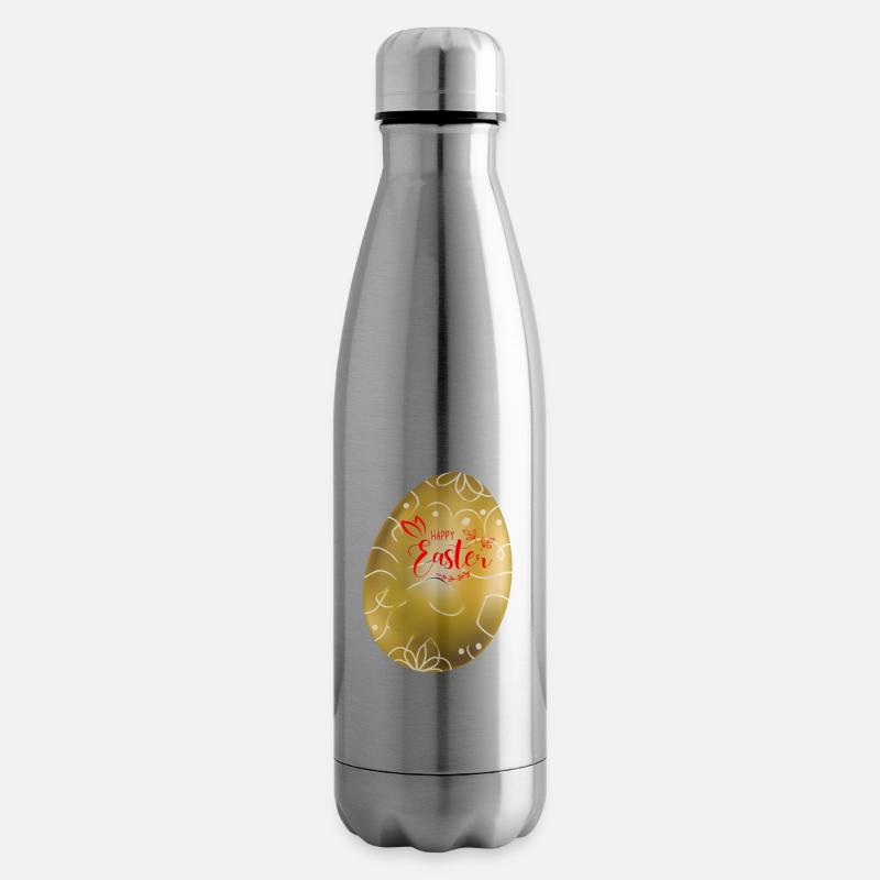 Ostergrüsse - Isolierflasche - Lightsilver