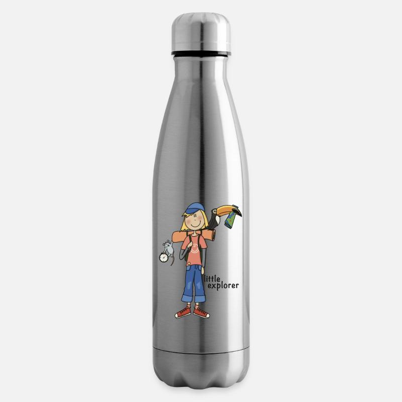 Little Explorer - Camping Kids - Isolierflasche - Lightsilver