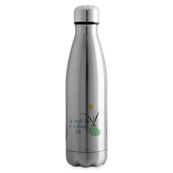 pâquerette - Bouteille isotherme - argent clair - Droite