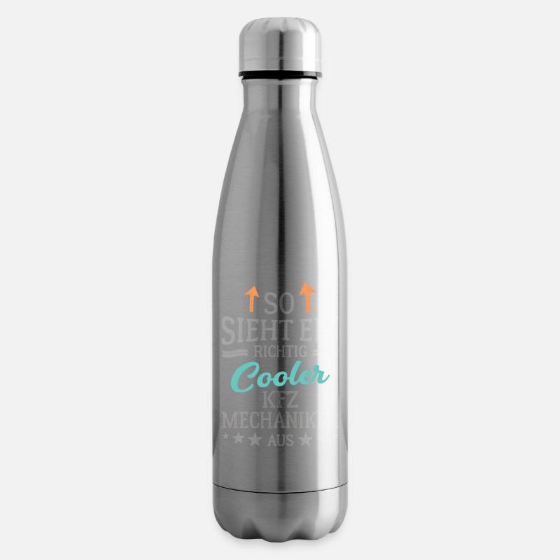 So sieht ein richtig cooler KFZ Mechaniker aus - Isolierflasche - Lightsilver