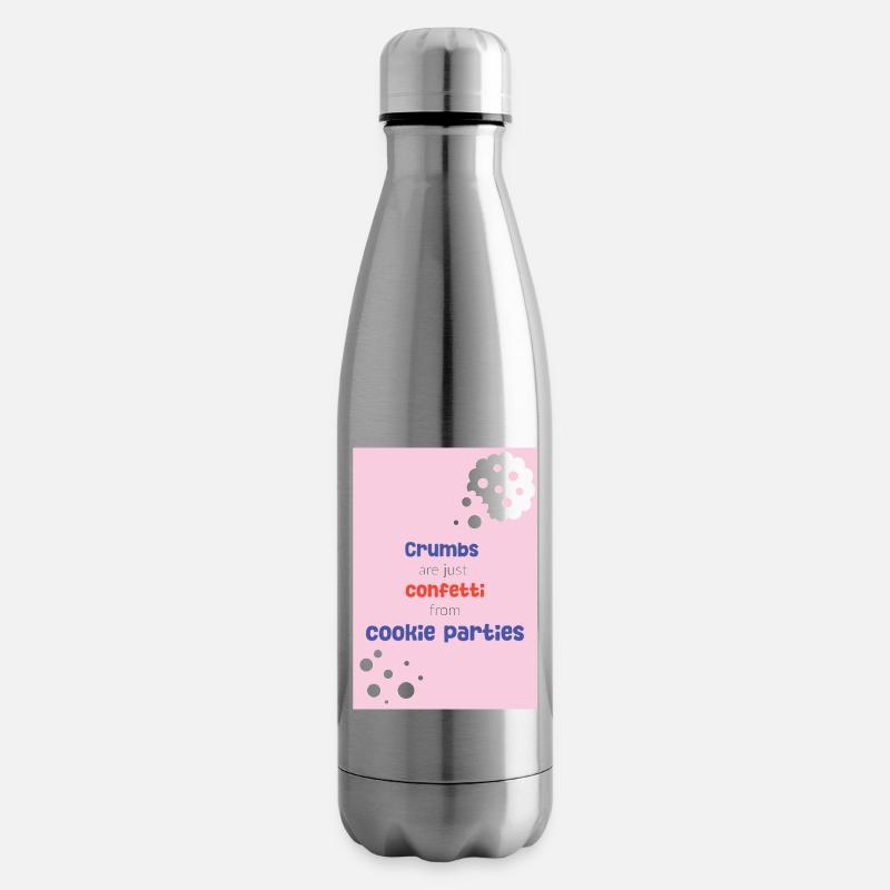 Confettis de miettes - Bouteille isotherme - argent clair