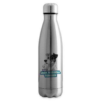 TEAM Jack Russell Terrier - Black - Insulated Water Bottle - silver - Right