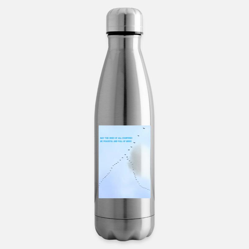 Vögel am Himmel  - Isolierflasche - Lightsilver