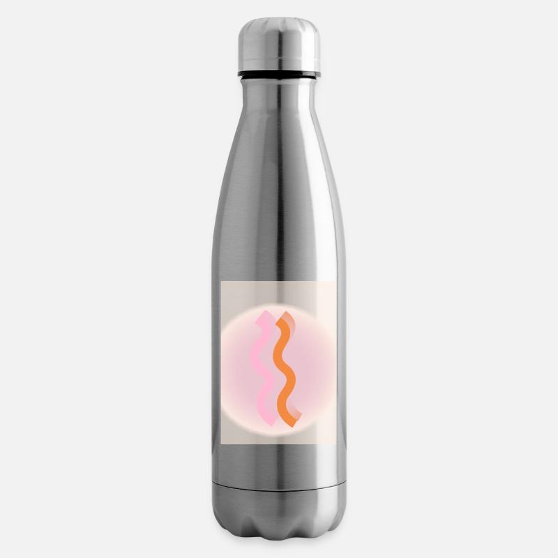 Lignes - Bouteille isotherme - argent clair