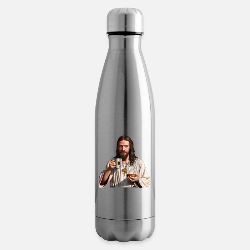 Jesus mochte Kaffee - Isolierflasche - Lightsilver