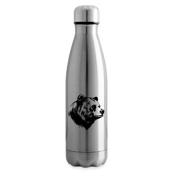 Ours Grizzly Animal - Bouteille isotherme - argent clair - Droite