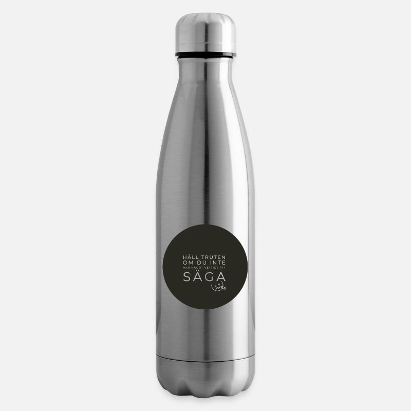 Halte den Bauch - Isolierflasche - Lightsilver