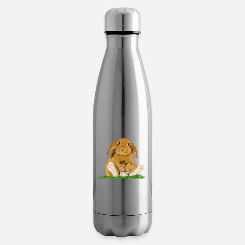 Osterhase - Isolierflasche - Lightsilver