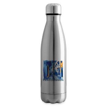 Chefchaouen Morocco Blue City Old Town - Insulated Water Bottle - silver - Right