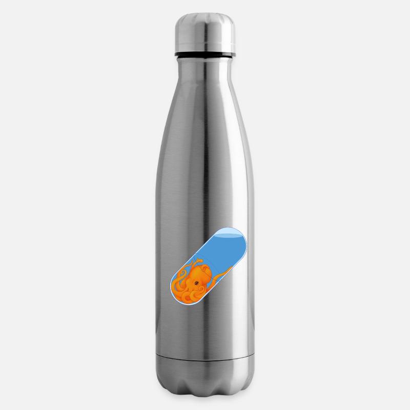 Krakenpille - Isolierflasche - Lightsilver