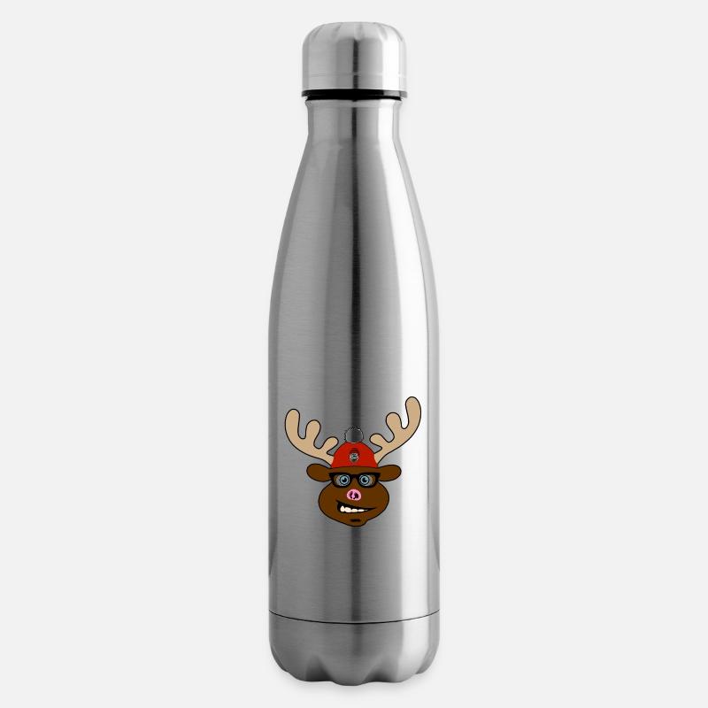 Horst - der verrückte Elch! - Isolierflasche - Lightsilver
