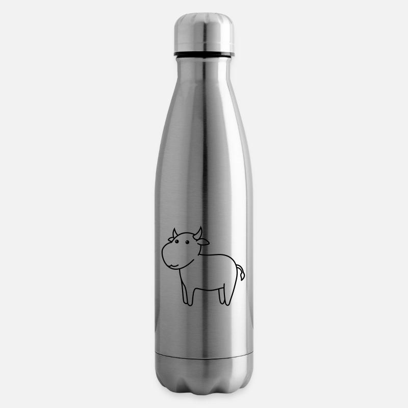 Stier Comic Tier - Isolierflasche - Lightsilver