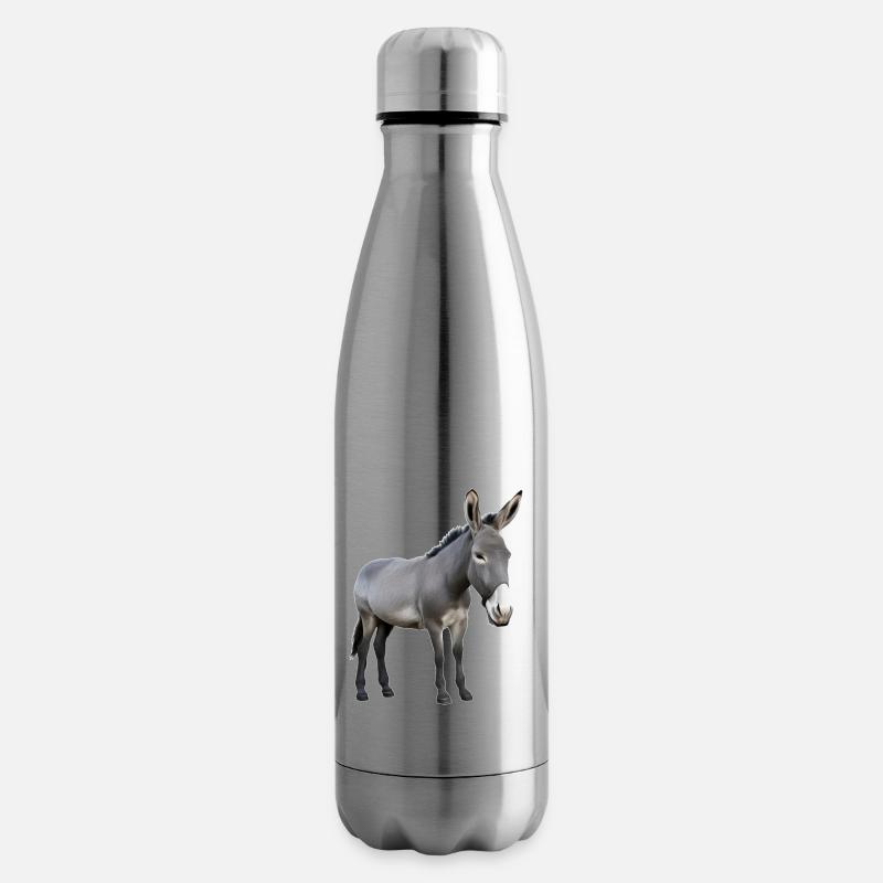 Âne - Bouteille isotherme - argent clair