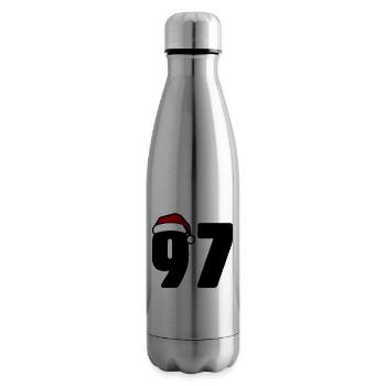 97 Numéro Noël - Bouteille isotherme - argent clair - Droite