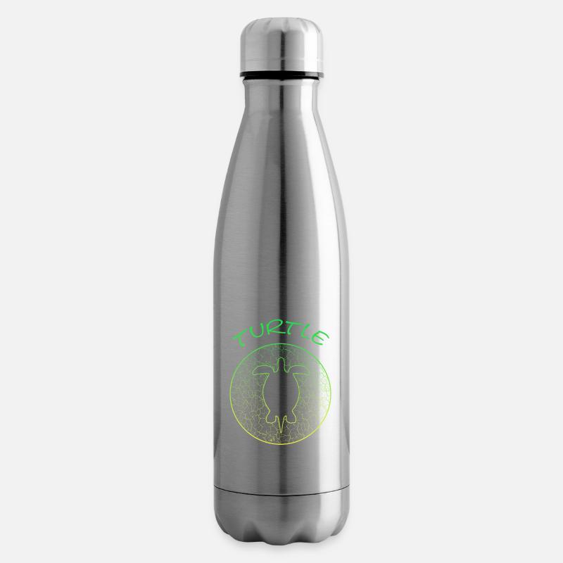 Turtle Schildkröte turtle Vintage - Isolierflasche - Lightsilver