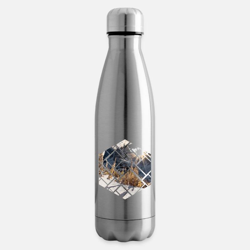 Dolomiten Seceda Winterlandschaft - Isolierflasche - Lightsilver