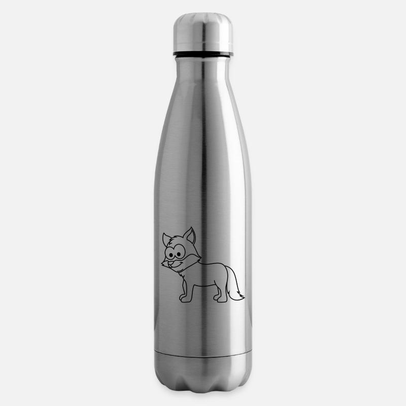 Fox Comic Animal - Bouteille isotherme - argent clair