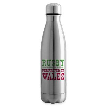 Rugby Perfected In Wales Rugby - Isolierflasche - Lightsilver - Rechts