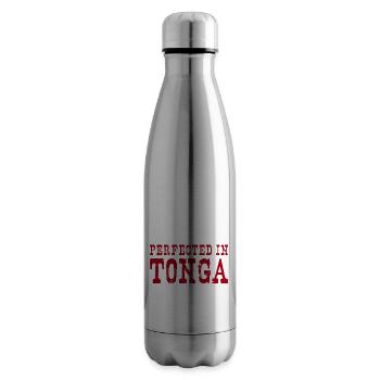 Rugby Perfected In Tonga Rugby - Insulated Water Bottle - silver - Right