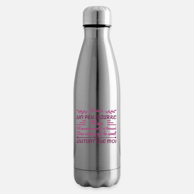 Je Suis Un Peu Bizarre - Bouteille isotherme - argent clair