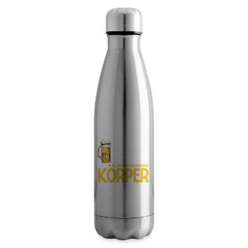 Bier Geschenk Geburtstag Saufen Bierchen - Isolierflasche - Lightsilver - Rechts