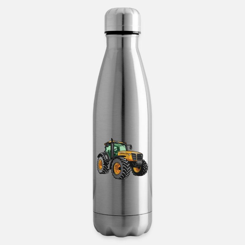 Traktor Symbol - Isolierflasche - Lightsilver