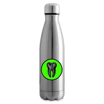 Icône de dentiste dentaire - Bouteille isotherme - argent clair - Droite