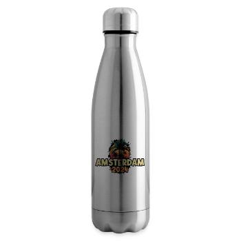 Amsterdam 2024 Urlaub Spruch - Isolierflasche - Lightsilver - Rechts