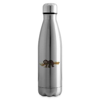 Sloth Faulenzer Süßes Faultier Geschenk - Isolierflasche - Lightsilver - Rechts
