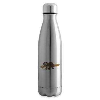 Sloth Faulenzer Süßes Faultier Geschenk - Isolierflasche - Lightsilver - Rechts