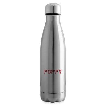 Promoted To Poppy Again Pregnancy Announce - Insulated Water Bottle - silver - Right