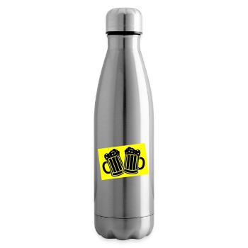 Bier Symbol Saufen - Isolierflasche - Lightsilver - Rechts