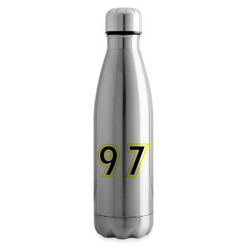 97 Nombre Collège - Bouteille isotherme - argent clair - Droite