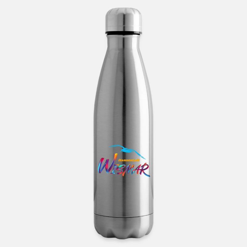 Wismar-Hansestadt-Möwe - Isolierflasche - Lightsilver