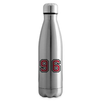 96 Symbole numérique - Bouteille isotherme - argent clair - Droite